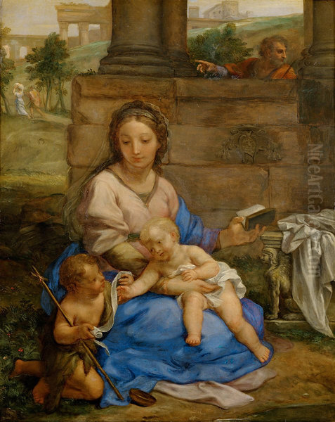 Virgin and Child with St John - view 1