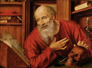 Saint Jerome in his cell by Quinten Metsys