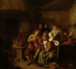 Musizierende Bauerngesellschaft by Jan Miense Molenaer