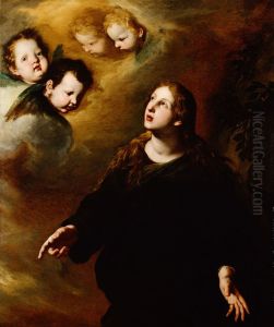 Hl. Maria Magdalena / Hl. Rosalia by Pietro Novelli
