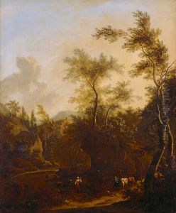 Landschaft mit Hirten und Herde thumbnail