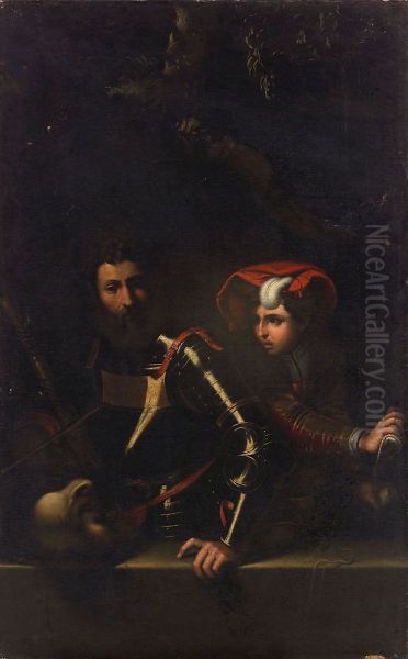 Saul and David with the head of Goliath - view 1