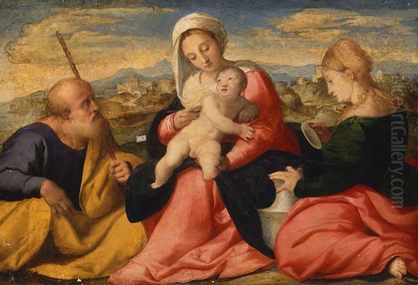 Madonna and Child with Sts Joseph and Magdalene - view 1
