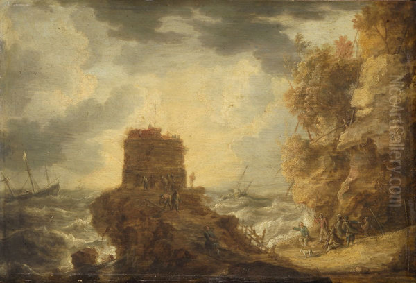 Felskuste mit Wachtturm - view 1