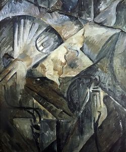 <<Nabereznaa (Gorodskoj pejzaz)>> by Olga Rozanova