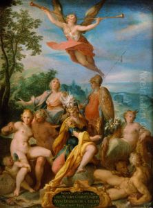 Allegory of Emperor Rudolf II by Bartholomeus Spranger
