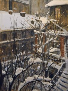 Blick aus meinem Fenster by Josef Engelhart