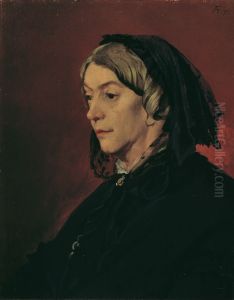 Henriette Feuerbach, die Stiefmutter des Kunstlers by Anselm Friedrich Feuerbach