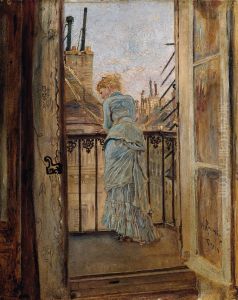 Auf dem Balkon