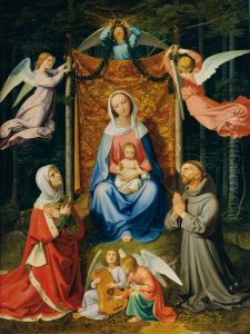 Waldesruhe (Madonna mit Kind, hl. Adelheid und hl. Franziskus) by Joseph von Fuhrich