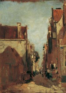 Strasse in Amsterdam by Tina Blau