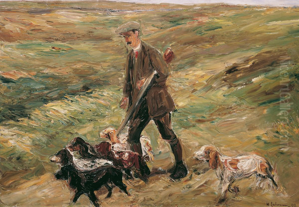 Hunter in the dunes - view 1
