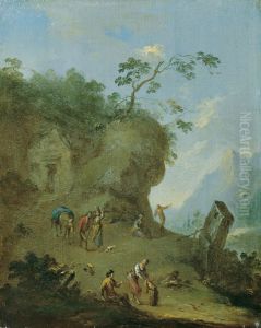 Hutte auf einer Waldhohe by Norbert Grund
