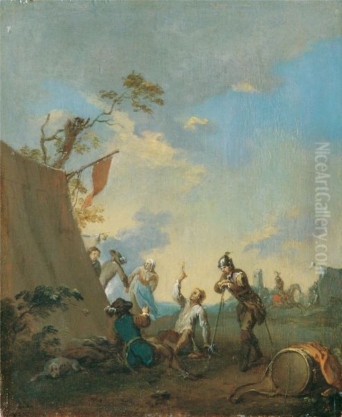 Soldaten im Zeltlager - view 1