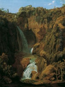 Die Neptungrotte (Wasserfall bei Tivoli) Die Neptungrotte (Wasserfall bei Tivoli)