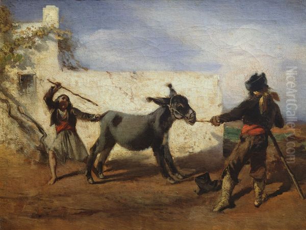 The stubborn donkey - view 1