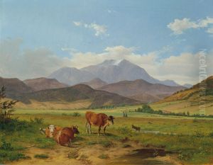 Landschaft mit Schneeberg Landschaft mit Schneeberg