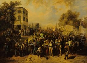 Der Auszug der Romer aus Vicenza by Peter Johann Nepomuk Geiger