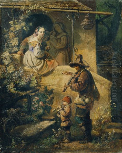 Idylle (Italienische Bettelmusikanten) - view 1