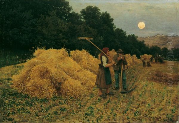 Mondaufgang nach der Ernte I - view 1