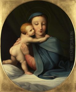 Madonna mit Kind by Johann Scheffer von Leonhardshoff