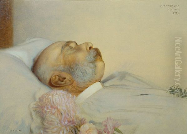 Kaiser Franz Joseph I. auf dem Sterbebett - view 1