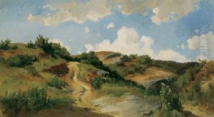 Ungarische Landschaft by August Schaeffer von Wienwald