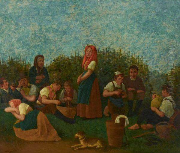 Rast im Weinberg (Familie Schreiber) - view 1