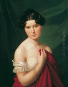 Die Hofschauspielerin Sophie Muller by Ferdinand Georg Waldmuller