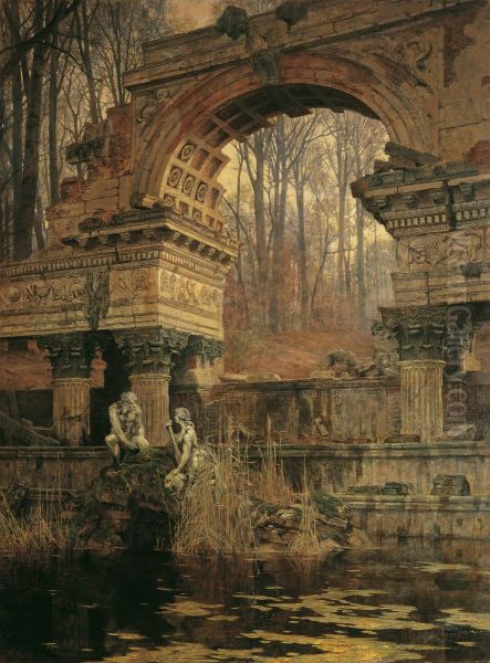 Die Romische Ruine in Schonbrunn - view 1