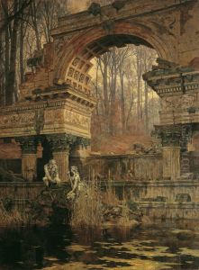 Die Romische Ruine in Schonbrunn by Carl Moll
