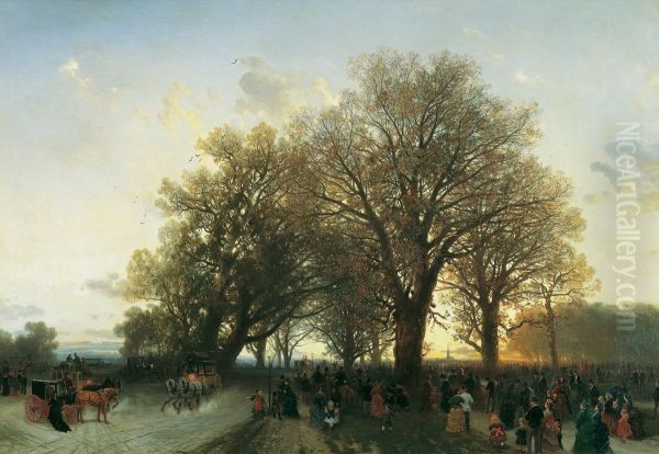 Auf dem Heimweg von der Weltausstellung im Wiener Prater 1873 - view 1