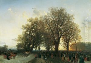Auf dem Heimweg von der Weltausstellung im Wiener Prater 1873