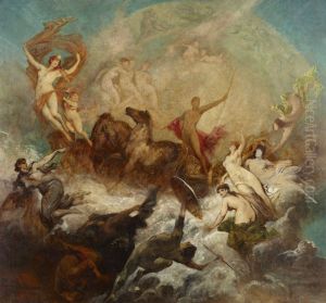 Der Sieg des Lichtes uber die Finsternis by Hans Makart