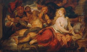 Samson und Delila by Hans (Johann von Strasiripka) Canon