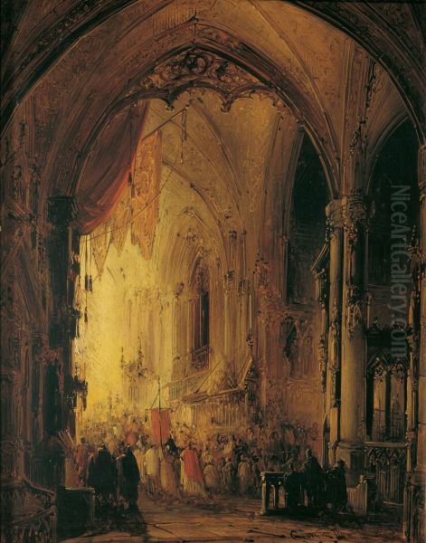 Prozession in einer Kathedrale - view 1
