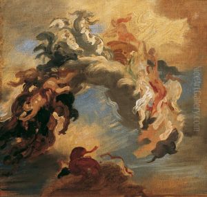 Der Sieg des Lichtes uber die Finsternis by Hans (Johann von Strasiripka) Canon
