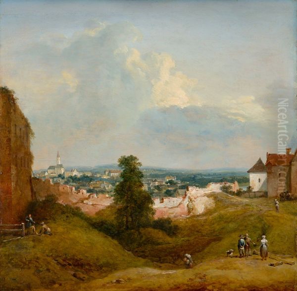 Aussicht von der Albrechtsburg in Klosterneuburg - view 1