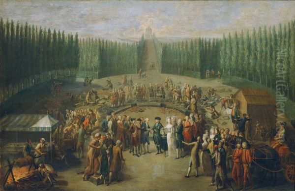 Die Grundsteinlegung des Concordiatempels in Laxenburg - view 1