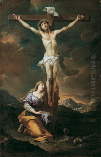 Crucifix with Mary Magdalene - view 1
