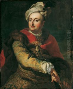 Bildnis eines Mannes in ungarischer Tracht (Imre Graf Tokolyi?) by Martin Van Meytens