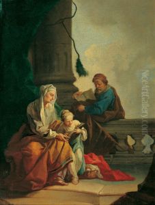 Unterweisung Mariens durch Joachim und Anna Unterweisung Mariens durch Joachim und Anna