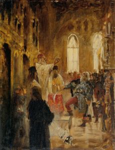 Kronungsszene by Jan Matejko