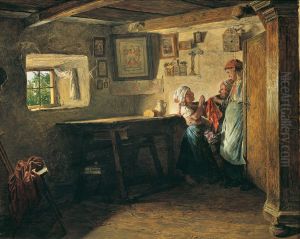 Der alte Kasten by Ferdinand Georg Waldmuller