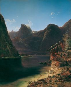 Der Hallstatter See by Franz II Steinfeld