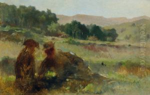 Landschaft mit Jager und Hund by Johann Till the Younger