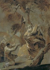 Moses bringt das Gesetz vom Berge Sinai by Paul Troger