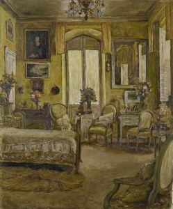 Scene D'interieur by Clovis Cazes