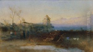 Landschaft mit Burg Landschaft mit Burg