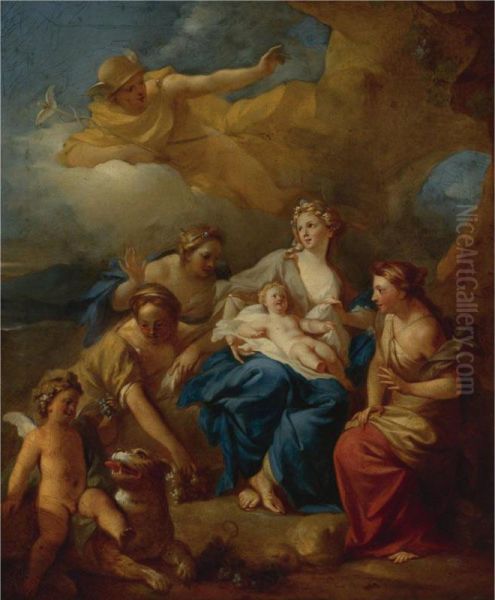 Mercury Entrusting Bacchus To The Nymphs Of Mount Nysa - view 1